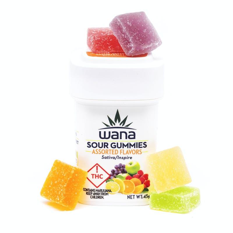 Wana Sour Gummies: Assorted Flavors Sativa