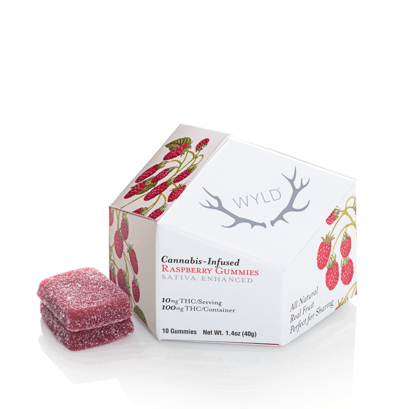 Raspberry Sativa Enhanced Gummies 100mg