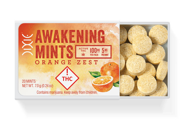 Dixie Brands Orange Awakening Mints