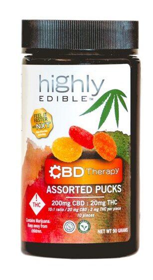 Highly Edible CBD Therapy Assorted Pucks